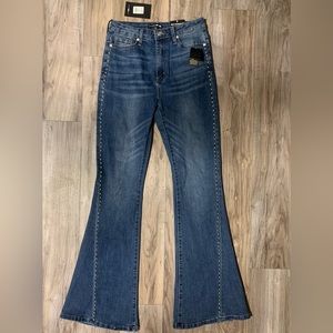 Brand new Flare Jeans with Cute Rhinestones !